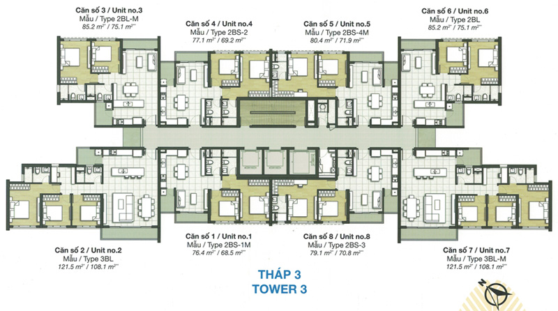 Mặt bằng Palm River